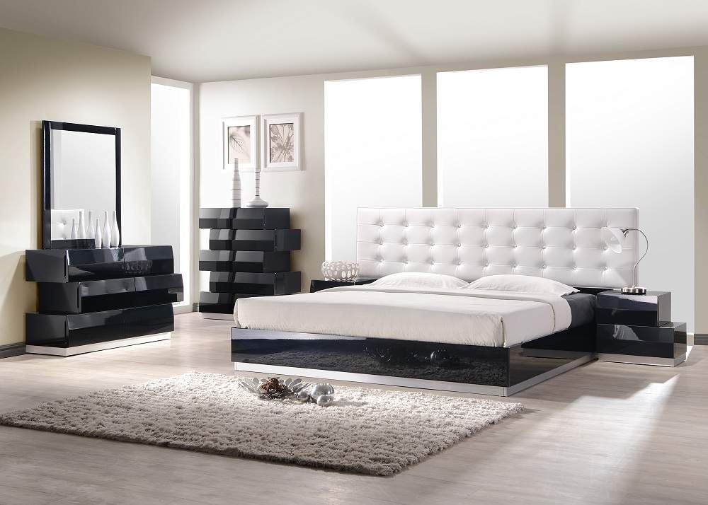 Современная мебель спальни фото. Кровать Кинг сайз хайтек. Черная кровать Кинг сайз. Гарнитур Кинг сайз спальный черный. Кровать Moira Modern Bed 2.
