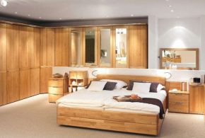 Спальня spa21928 по индивидуальным размерам на заказ, материалы из массива дерева лдсп мдф расцветка — коричневый в интернет магазине mebelblok.ru